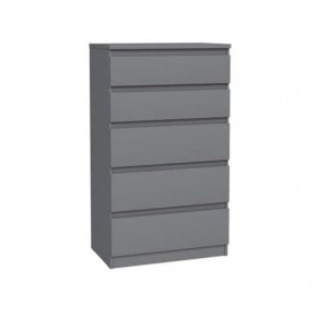 2.03.02.070.4 КАСТОР комод 5 ящиков RU серый в Елабуге - elabuga.ok-mebel.com | фото