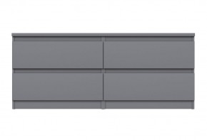 2.03.03.100.4 КАСТОР тумба 4 ящика RU серая в Елабуге - elabuga.ok-mebel.com | фото 2