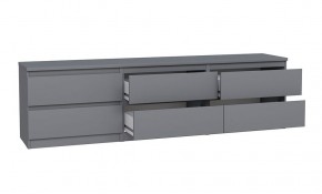 2.03.03.110.4 КАСТОР тумба 6 ящиков RU серая в Елабуге - elabuga.ok-mebel.com | фото 3