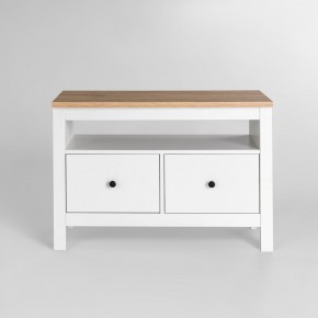 2.08.03.080.14 САГА тумба 2 ящика белая/ясень RU в Елабуге - elabuga.ok-mebel.com | фото 2