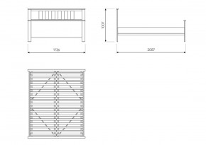 2.08.04.070.1 САГА кровать двойная 160х200 белая в Елабуге - elabuga.ok-mebel.com | фото 3