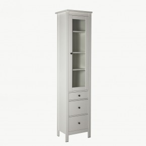 2.08.07.120.1 САГА шкаф с витриной 50 белый RU в Елабуге - elabuga.ok-mebel.com | фото 2