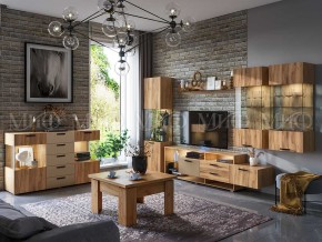 АЛТЕЯ Шкаф Стекло навесной (Дуб крафт) в Елабуге - elabuga.ok-mebel.com | фото 3