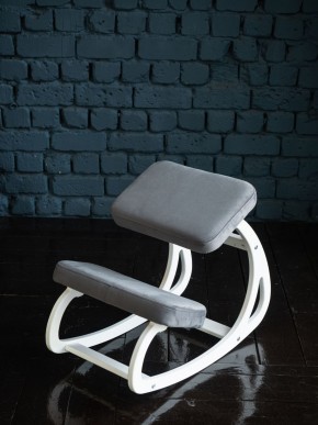 Балансирующий коленный стул Конёк Горбунёк (Белый) в Елабуге - elabuga.ok-mebel.com | фото 3