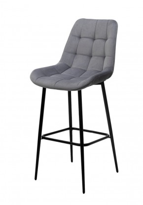 Барный стул ХОФМАН, цвет H-14 Серый, велюр / черный каркас М-City в Елабуге - elabuga.ok-mebel.com | фото 1