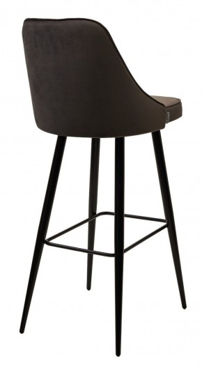 Барный стул NEPAL-BAR ГРАФИТ #14, велюр/ черный каркас (H=78cm) М-City в Елабуге - elabuga.ok-mebel.com | фото 3