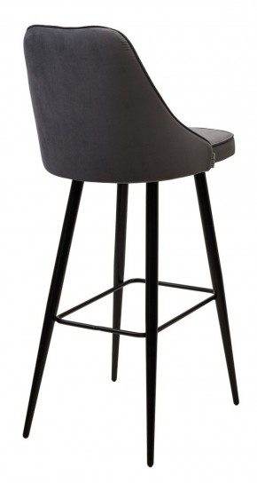 Барный стул NEPAL-BAR СЕРЫЙ #27, велюр/ черный каркас (H=78cm) М-City в Елабуге - elabuga.ok-mebel.com | фото 3