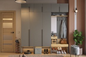 БАСКО Прихожая К10 (графит) в Елабуге - elabuga.ok-mebel.com | фото