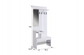 БАСКО Прихожая (модульная) графит/дуб крафт золотой в Елабуге - elabuga.ok-mebel.com | фото 7