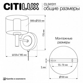 Бра Citilux ELAN CL241311 в Елабуге - elabuga.ok-mebel.com | фото 8