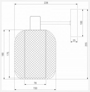 Бра Eurosvet Voile 30191/1 черный в Елабуге - elabuga.ok-mebel.com | фото 4