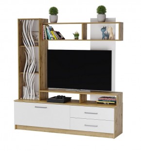 ДАРЬЯ Гостиная (Дуб Вотан/Белый глянец) в Елабуге - elabuga.ok-mebel.com | фото 4