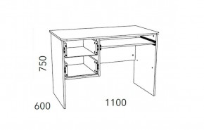 Детская Фанк Стол для компьютера НМ 009.19-05 М2 в Елабуге - elabuga.ok-mebel.com | фото 3