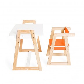 Детская растущая парта и стул Я САМ "Краски" (Оранжевый) в Елабуге - elabuga.ok-mebel.com | фото 3