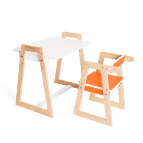 Детская растущая парта и стул Я САМ "Краски" (Оранжевый) в Елабуге - elabuga.ok-mebel.com | фото 6