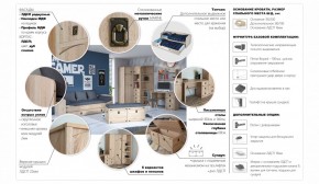 Детская Система Валенсия Шкаф угловой Дуб сонома в Елабуге - elabuga.ok-mebel.com | фото 4