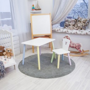 Детский комплект стол и стул «Корона» Rolti Baby (белый/цветной, массив березы/мдф) в Елабуге - elabuga.ok-mebel.com | фото 2