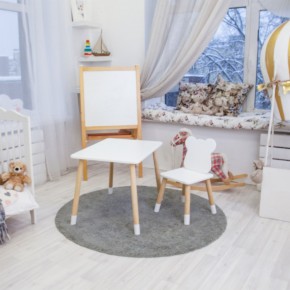 Детский комплект стол и стул «Мишка» Rolti Baby (белый/береза, массив березы/мдф) в Елабуге - elabuga.ok-mebel.com | фото 3