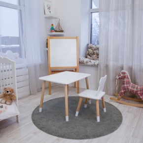 Детский комплект стол и стул «Мишка» Rolti Baby (белый/береза, массив березы/мдф) в Елабуге - elabuga.ok-mebel.com | фото 4