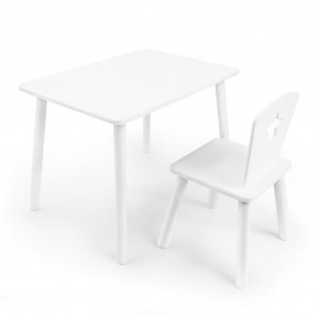 Детский комплект стол и стул «Звезда» Rolti Baby (белый/белый, массив березы/мдф) в Елабуге - elabuga.ok-mebel.com | фото
