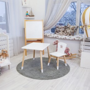 Детский комплект стол и стул «Звезда» Rolti Baby (белый/береза, массив березы/мдф) в Елабуге - elabuga.ok-mebel.com | фото 3