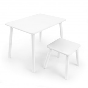 Детский комплект стол и табурет Rolti Baby (белая столешница/белое сиденье/белые ножки) в Елабуге - elabuga.ok-mebel.com | фото 1