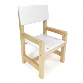 Детский растущий комплект стол и стул  Я САМ "Лофт" (Белый, Сосна) в Елабуге - elabuga.ok-mebel.com | фото 5