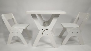 Детский растущий стол-парта и два стула Я САМ "Умка-Дуо" (Белый) в Елабуге - elabuga.ok-mebel.com | фото 1