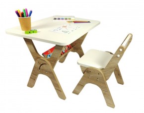 Детский растущий стол-парта и стул Я САМ "Умка" (Дуб/Серый) в Елабуге - elabuga.ok-mebel.com | фото 4