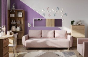 Диван-кровать Тулисия светло-розовый, ткань рогожка в Елабуге - elabuga.ok-mebel.com | фото