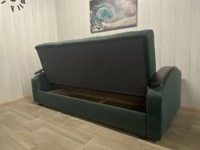 Диван Престиж-16 (НПБ+МДФ) велюр Sensey bottle green в Елабуге - elabuga.ok-mebel.com | фото 2