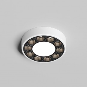 DK2440-WB Встраиваемый светильник DUAL 5+5 Вт, LED 4000K, IP 20, d90mm, белый/черный, алюминий/акрил в Елабуге - elabuga.ok-mebel.com | фото