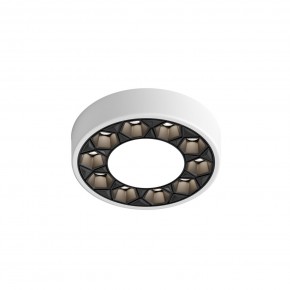 DK2440-WB Встраиваемый светильник DUAL 5+5 Вт, LED 4000K, IP 20, d90mm, белый/черный, алюминий/акрил в Елабуге - elabuga.ok-mebel.com | фото 4