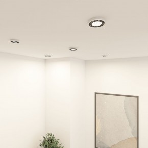 DK2441-WB Встраиваемый светильник DUAL 9+9 Вт, LED 4000K, IP 20, d120mm, белый/черный, алюминий/акрил в Елабуге - elabuga.ok-mebel.com | фото 6