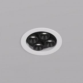 DK2510-WB Встраиваемый светильник SPACE со светодиодом d65 220V 8W 38° 4000К IP20 белый/черный алюминий в Елабуге - elabuga.ok-mebel.com | фото