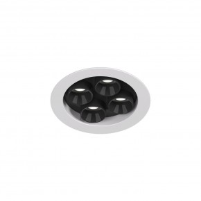DK2510-WB Встраиваемый светильник SPACE со светодиодом d65 220V 8W 38° 4000К IP20 белый/черный алюминий в Елабуге - elabuga.ok-mebel.com | фото 4