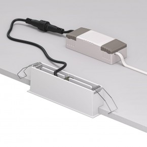 DK2514-WB Встраиваемый светильник SPACE со светодиодом L126mm 220V 10W 38° 4000К IP20 белый/черный алюминий в Елабуге - elabuga.ok-mebel.com | фото 3