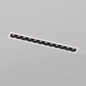 DK2515-WB Встраиваемый светильник SPACE со светодиодом L240mm 220V 20W 38° 4000К IP20 белый/черный алюминий в Елабуге - elabuga.ok-mebel.com | фото