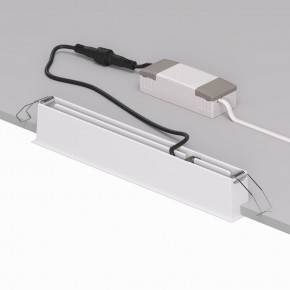 DK2515-WB Встраиваемый светильник SPACE со светодиодом L240mm 220V 20W 38° 4000К IP20 белый/черный алюминий в Елабуге - elabuga.ok-mebel.com | фото 3