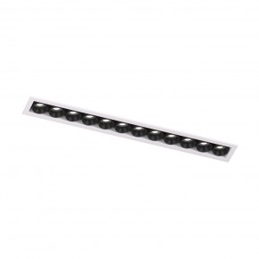 DK2515-WB Встраиваемый светильник SPACE со светодиодом L240mm 220V 20W 38° 4000К IP20 белый/черный алюминий в Елабуге - elabuga.ok-mebel.com | фото 4