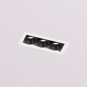 DK2530-WB Встраиваемый светильник SPACE со светодиодом под шпатлевку L69mm 220V 6W 38° 4000К IP20 белый/черный алюминий в Елабуге - elabuga.ok-mebel.com | фото