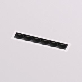 DK2531-WB Встраиваемый светильник SPACE со светодиодом под шпатлевку L126mm 220V 10W 38° 4000К IP20 белый/черный алюминий в Елабуге - elabuga.ok-mebel.com | фото 2