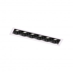 DK2531-WB Встраиваемый светильник SPACE со светодиодом под шпатлевку L126mm 220V 10W 38° 4000К IP20 белый/черный алюминий в Елабуге - elabuga.ok-mebel.com | фото 6
