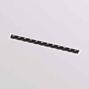 DK2532-WB Встраиваемый светильник SPACE со светодиодом под шпатлевку L240mm 220V 20W 38° 4000К IP20 белый/черный алюминий в Елабуге - elabuga.ok-mebel.com | фото