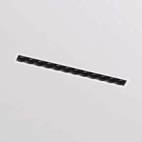 DK2532-WB Встраиваемый светильник SPACE со светодиодом под шпатлевку L240mm 220V 20W 38° 4000К IP20 белый/черный алюминий в Елабуге - elabuga.ok-mebel.com | фото 2