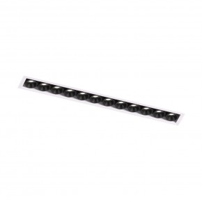 DK2532-WB Встраиваемый светильник SPACE со светодиодом под шпатлевку L240mm 220V 20W 38° 4000К IP20 белый/черный алюминий в Елабуге - elabuga.ok-mebel.com | фото 5