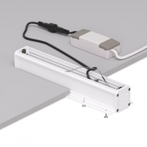 DK2532-WB Встраиваемый светильник SPACE со светодиодом под шпатлевку L240mm 220V 20W 38° 4000К IP20 белый/черный алюминий в Елабуге - elabuga.ok-mebel.com | фото 6