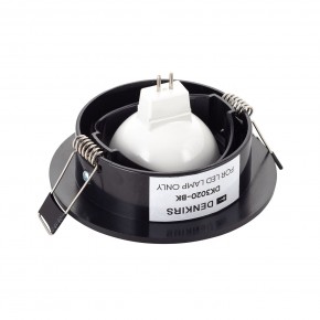 DK3020-BK Встраиваемый светильник, IP 20, 10 Вт, GU5.3, LED, черный, пластик в Елабуге - elabuga.ok-mebel.com | фото 3