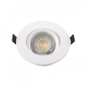 DK3020-WH Встраиваемый светильник, IP 20, 10 Вт, GU5.3, LED, белый, пластик в Елабуге - elabuga.ok-mebel.com | фото 2