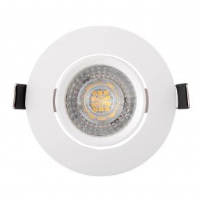 DK3020-WH Встраиваемый светильник, IP 20, 10 Вт, GU5.3, LED, белый, пластик в Елабуге - elabuga.ok-mebel.com | фото